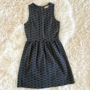 Ann Taylor Loft Charcoal Texture Dress, size 0